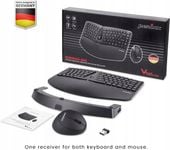 Zestaw bexprxewodowy klawiatura i mysz Perixx Periduo-606 czarny
