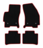 Dywaniki welurowe CARLUX-RED do Ford Mondeo MK3 2001-2007 czarne
