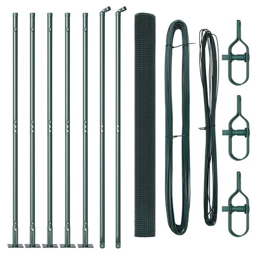 Ogrodzenie z słupkami Zielony 1.6 x 10 m Stal na Arena.pl