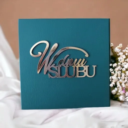 Pudełko ala koperta na pieniądze Prezent ŚLUB ślubny szmaragd pamiątka zdjęcie 2