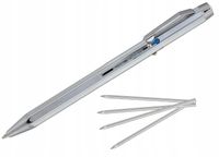 DŁUGOPIS METALOWY 4 - KOLOROWY + 4 DODATKOWE WKŁADY