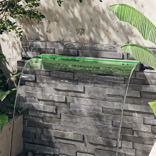 Wylewka do wodospadu z RGB LED, stal nierdzewna, 108 cm na Arena.pl