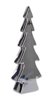 Choinka ceramiczna srebrna średnia