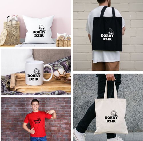 Eko Torba z nadrukiem PREZENT DOBRY DZIK na Arena.pl