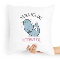 Poduszka Prezent Na Walentynki Niezła Foczka Z Nadrukiem Ze Zdjęciem
