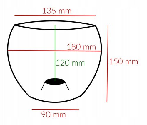 Osłonka szklana do storczyków KULA DUŻA STORCZYK na Arena.pl