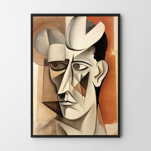 Plakat portret abstrakcja kubizm 30x40 cm na Arena.pl