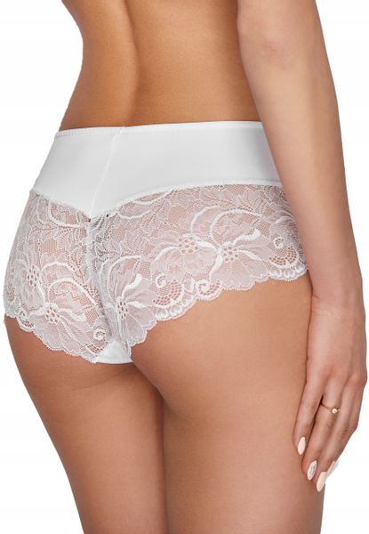 Ewana 084 Wysokie Szorty z Mikrofibry Biały 2XL zdjęcie 3