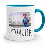 Kubek Błękitny Prezent Dla Hydraulika Hydraulik Z Nadrukiem Ze Zdjęciem
