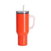 Kubek podróżny ze stali nierdzewnej 1200 ml do sublimacji - pomarańczowy neon