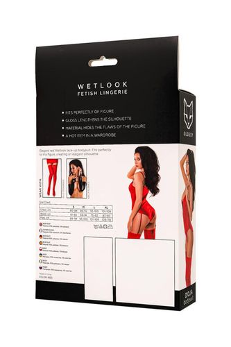 wetlook doja bodysuit   red m na Arena.pl