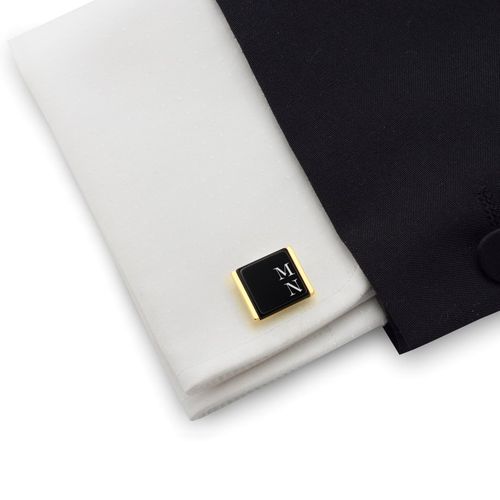 Prezent z grawerem | Spinki do koszuli złote na Arena.pl