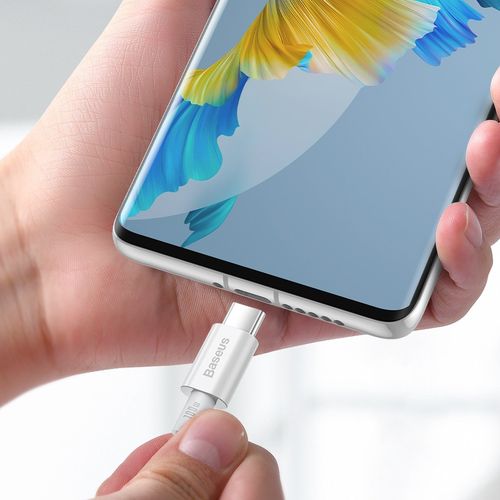 kabel usb-c do usb-c baseus superior series, 100w, 1m (biały) na Arena.pl