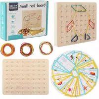 DLA DZIECI TABLICA EDUKACYJNA Z GUMKAMI