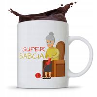 Kubek Dla Babci Na Imieniny Super Babcia Z Nadrukiem Ze Zdjęciem