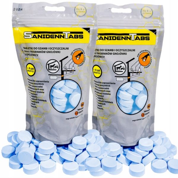 BAKTERIE DO SZAMBA TABLETKI DO OCZYSZCZALNI SANIDENN TABS BIO PREPARAT 2opk zdjęcie 1