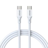 BWOO kabel USB-C - USB-C 2m 60W ABS + TPE biały