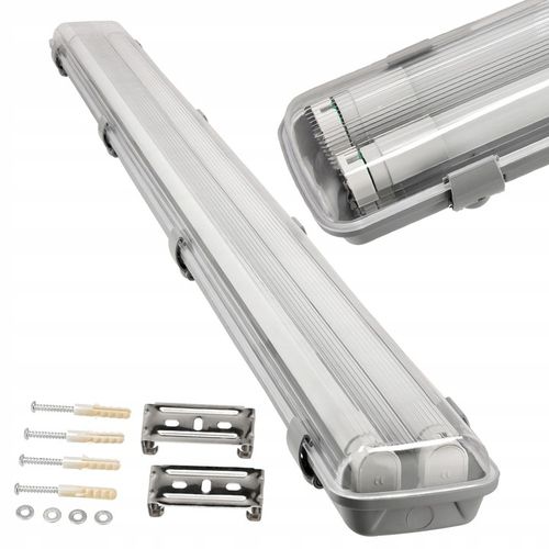 Oprawa Hermetyczna 120cm lampa + 2x świetlówki LED na Arena.pl