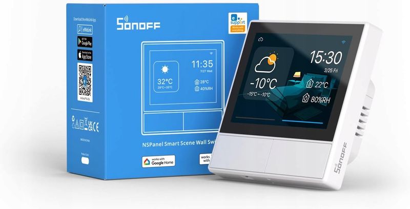 SONOFF NSPANEL INTELIGENTY PRZEŁĄCZNIK ŚCIENNY SMART EKRAN WIFI BLUETOOTH zdjęcie 13
