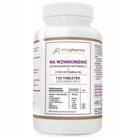 Ashwagandha + Cynk + Witamina C+ Wit B6 120 tab