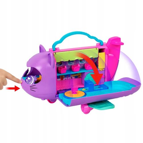 POLLY POCKET KOTOLOT ZESTAW KOCI SAMOLOT + 2 LALKI I AKCESORIA HWP19 na Arena.pl