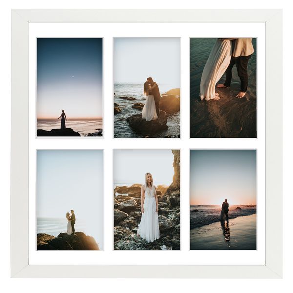 Ramka na 6 zdjęć Hekla 40x40x6 MDF galeria biały 1szt. zdjęcie 5