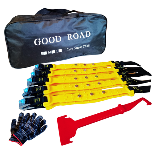 Łańcuchy Śniegowe Uniwersalne Opaski Na Koła Zimowe Antypoślizgowe Komplet na Arena.pl