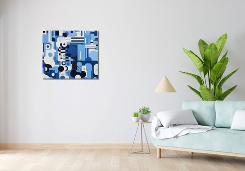 Obraz 70x60cm Niebieski Labirynt na Arena.pl