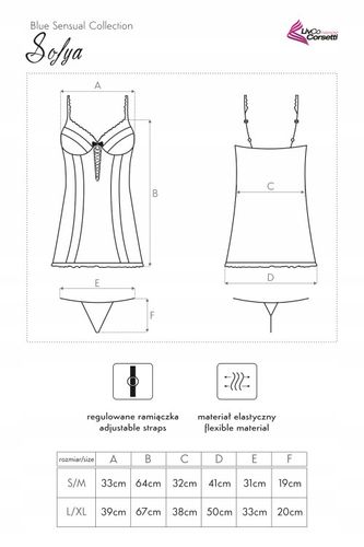 Sofya LC 90302 Blue Sensual Collection rozmiar - S na Arena.pl