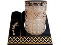 SOLAR SOLARNY FOTOWOLTAICZNY ZNICZ LAMPION VIP TUBA ZŁOTO