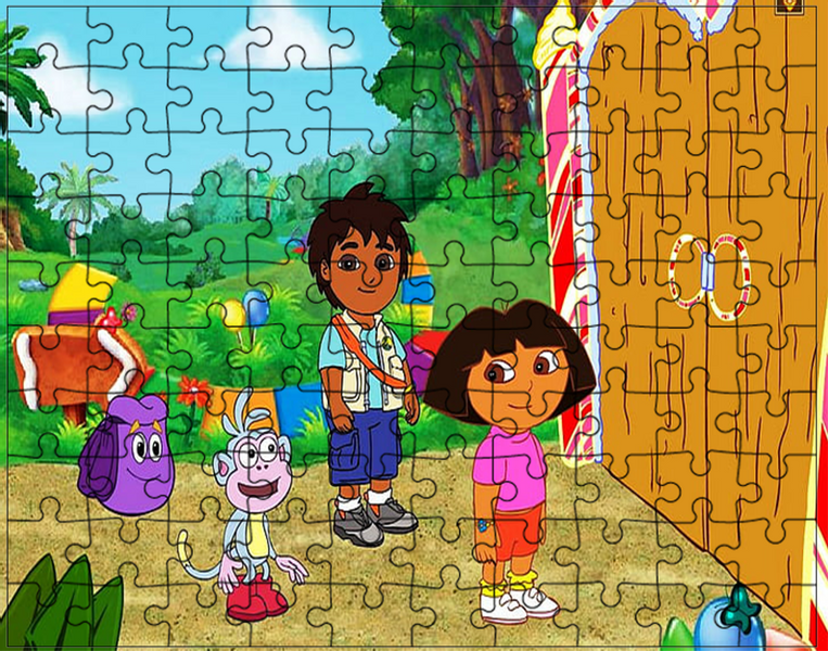 Puzzle tradycyjne Dora Odkrywca zdjęcie 1