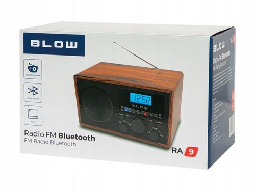 RADIO KUCHENNE RETRO PRZENOŚNE BLUETOOTH ZEGAR LCD FM ANTENA AUX USB-C na Arena.pl
