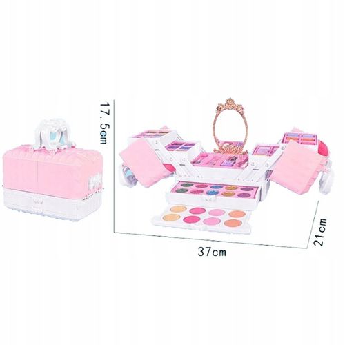 Kuferek Kosmetyków Do Paznokci i Makijażu MakeUp Zestaw Makijaż dla dzieci na Arena.pl