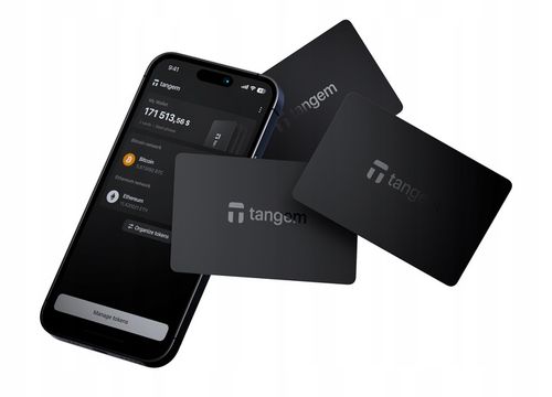 Portfel kryptowalutowy Tangem 2.0 - 3 karty oryginalny NOWY na Arena.pl
