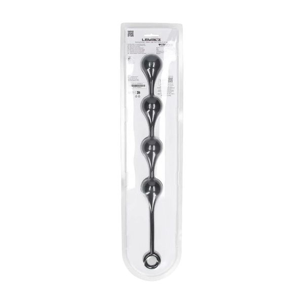 Waterdrop Silicone Anal Balls - L - 40Mm - Black zdjęcie 4