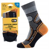 SKARPETY MĘSKIE CIEPŁE ZIMOWE POLAR WEŁNA MERINO 40% M-TAC WYSOKIE
