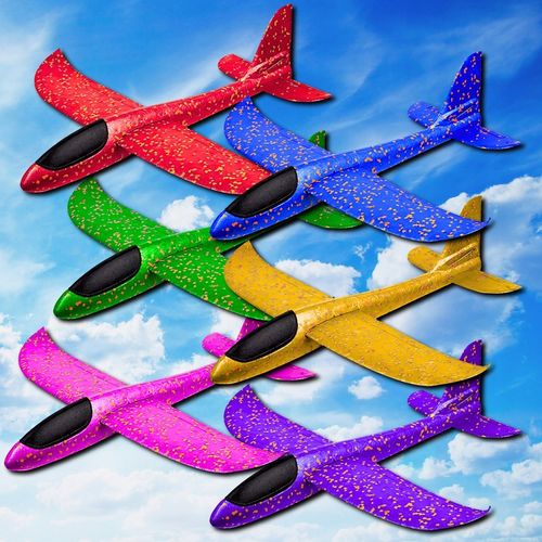 6X SAMOLOT STYROPIANOWY SZYBOWIEC RZUTKA SAMOLOTY PREZENT NA DZIEŃ CHŁOPAKA na Arena.pl