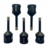Koronka diamentowa 6mm otwornica gres wiertło M14 do płytek GRESU na sucho