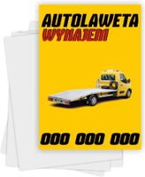 Ulotki A4 reklamowe firmowe 5000szt różne wzory AUTOLAWETA