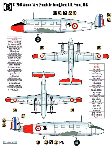 Si-204A Passagierflugzeug, F-15, 1:72 zdjęcie 4