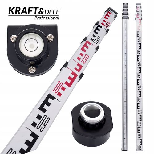 KRAFT&DELE Łata Teleskopowa Niwelacyjna LIBELLA 5M + Pokrowiec na Arena.pl