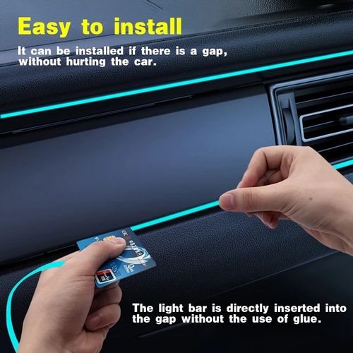 Neon Taśma Neonowa Led Do Dekoracji Wnętrza Samochodu 3M/12V Biała na Arena.pl