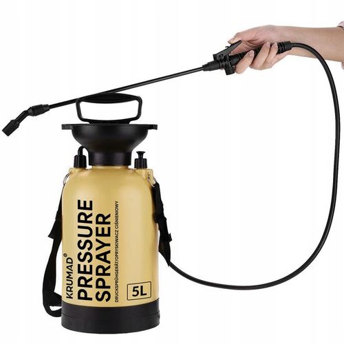 OPRYSKIWACZ RĘCZNY CIŚNIENIOWY OGRODOWY LANCA Z WĘŻEM 171 CM REGULACJA 5L na Arena.pl