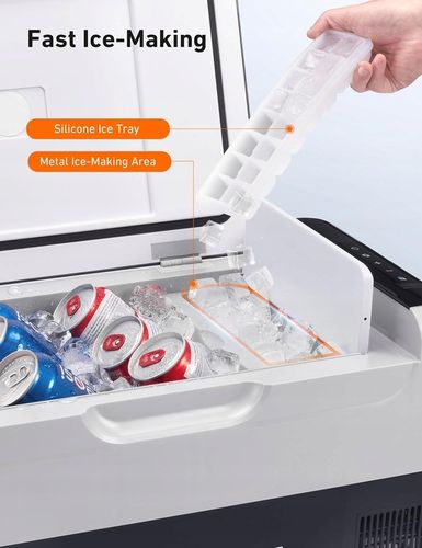 Lodówka kempingowa AstroAI z zamrażarką 22 litry, przenośna lodówka 12/24 V na Arena.pl