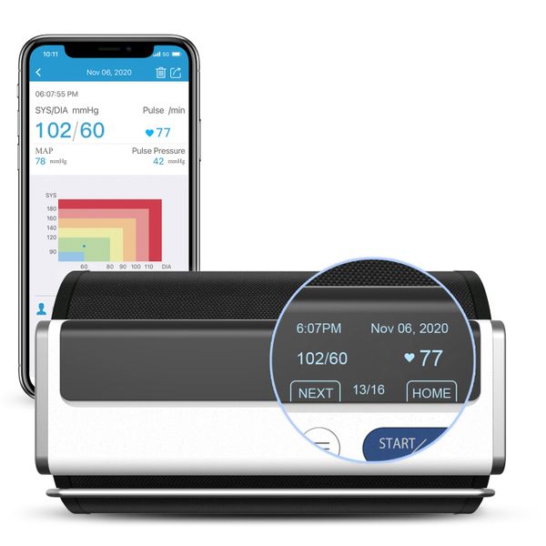 Ciśnieniomierz naramienny z funkcją badania EKG BP2 IOS Android zdjęcie 10