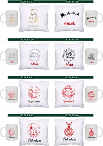 PODUSZKA+KUBEK zestaw prezent Święta Mikołajki na Arena.pl