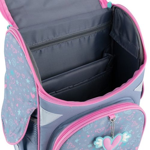 TORNISTER SZKOLNY PLECAK DLA DZIEWCZYNEK SZARY Z KOTKIEM GoPack na Arena.pl