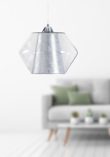 Lampa wisząca 1xE27 RODES SILVER 152 zdjęcie 2