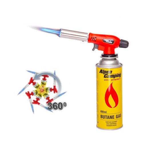 PALNIK 360 + 8x gaz nabój kartusz kartusze gazowe Alpen camping 400ml na Arena.pl