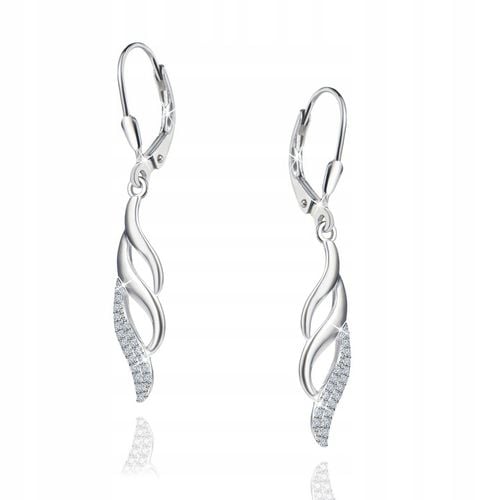 SREBRNE KOLCZYKI SREBRO DŁUGIE WISZĄCE KOLCZYKI SREBRO RODOWANE ORYGINALNE na Arena.pl